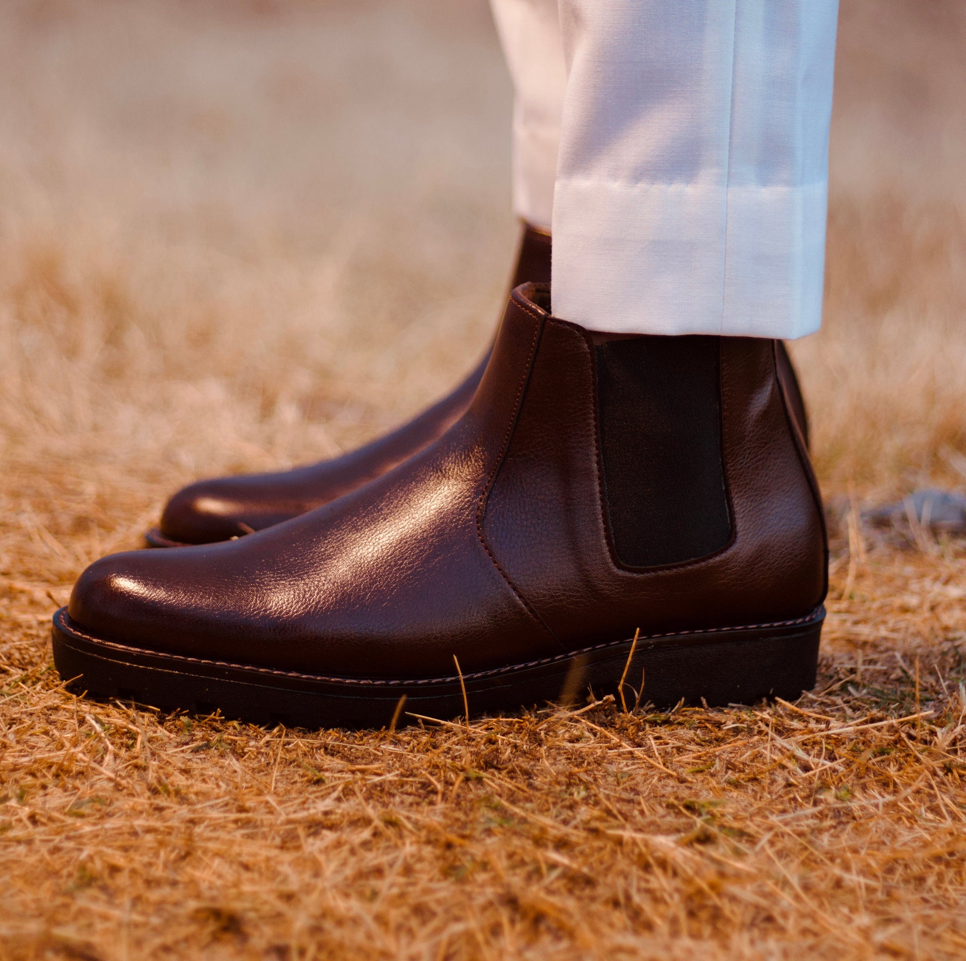 Dark Brown Chelsea Boots