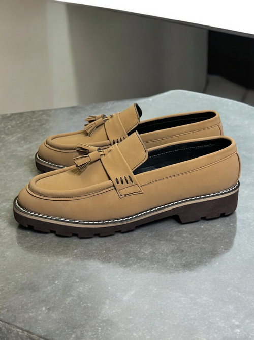 Camel Nubuck Leather loafers