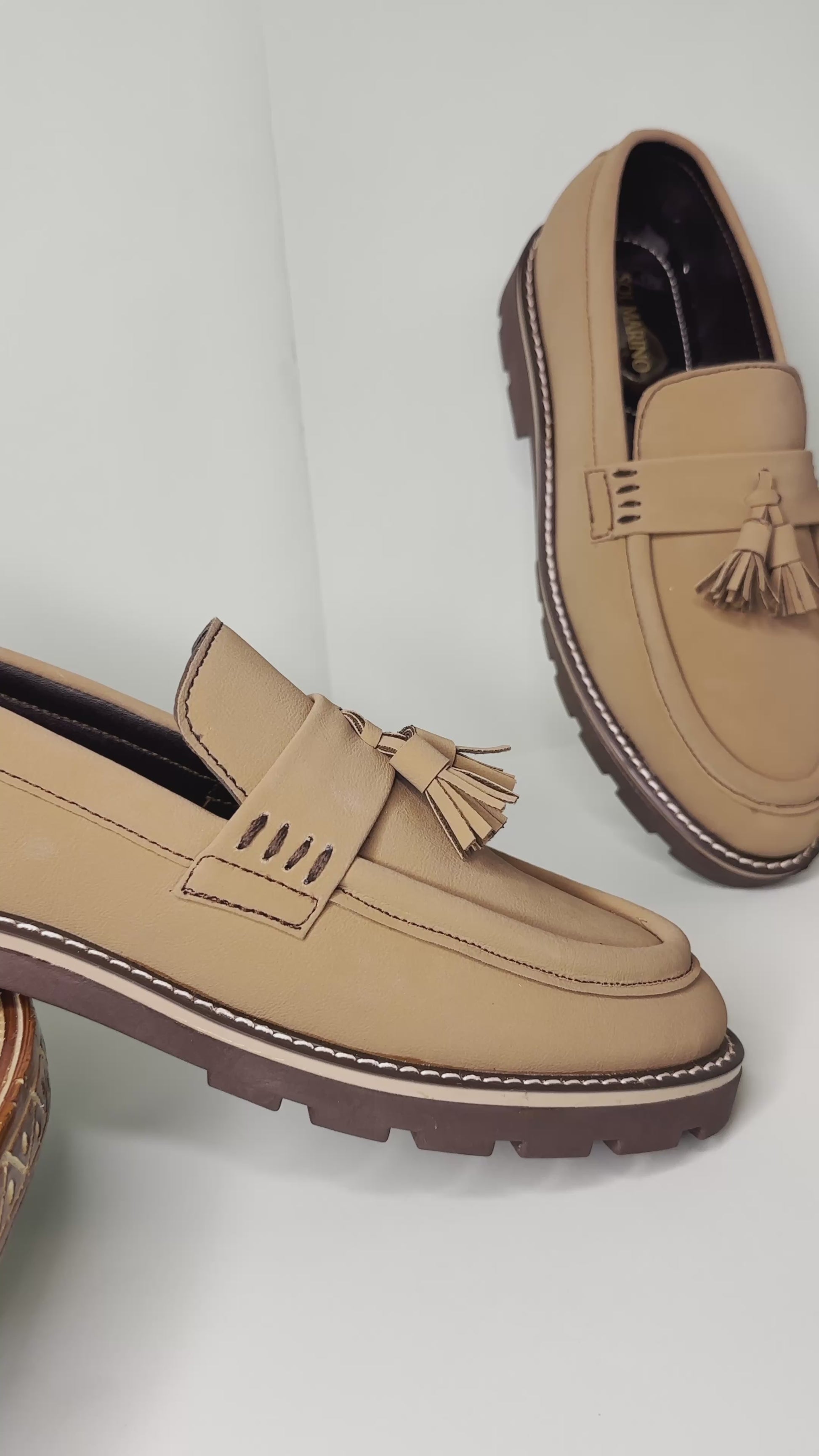 Camel Nubuck Leather loafers