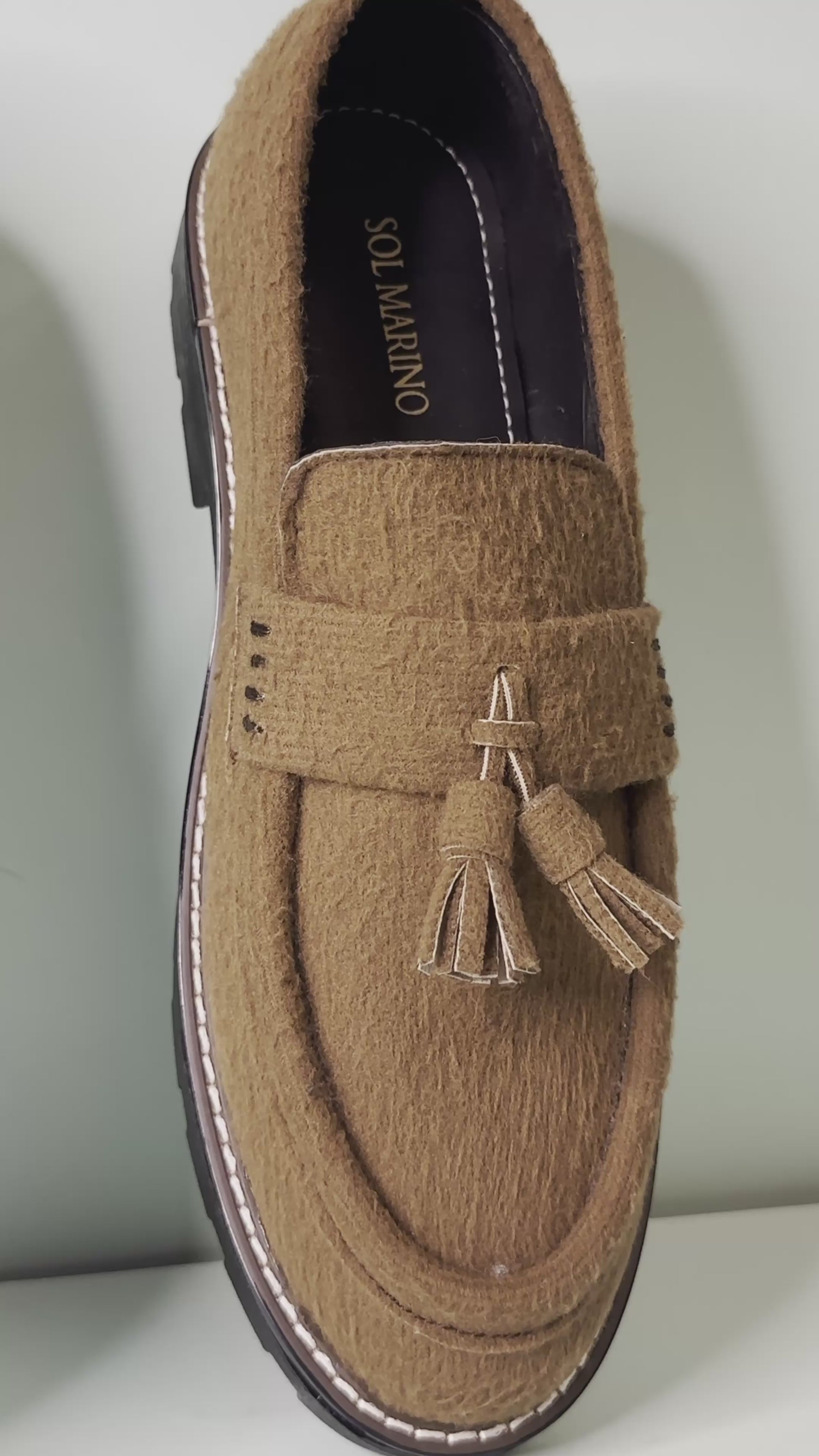 Brown Suede Loafers